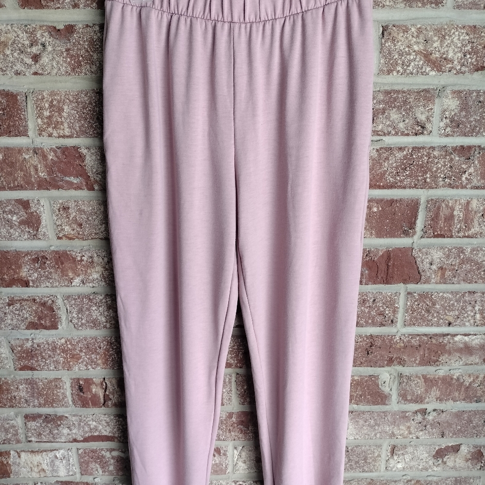 K Too Blush Crop Top Set w/ Joggers - Picture 8 of 10